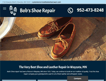 Tablet Screenshot of bobsshoerepair.com